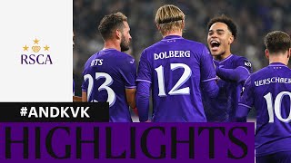 HIGHLIGHTS RSC Anderlecht  KV Kortrijk  20242025 [upl. by Ashman]