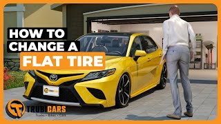 How To Change A Flat Tire  Correct and Easy Way [upl. by Tallu]