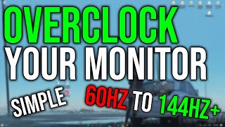 ⚪BOOST YOUR MONITOR PERFORMANCE ULTIMATE OVERCLOCKING GUIDE FOR 2024⚪ [upl. by Onailil188]