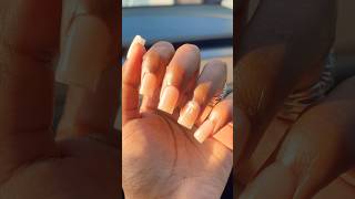 I did my nails in the car  Using Modelones new Mini Gel Salon kit 🤯 nails [upl. by Gnal2]