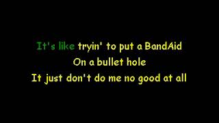 Band Aid On A Bullet Hole Morgan Wallen Karaoke Version JM [upl. by Letsyrhc271]