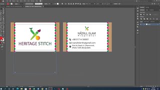 Professional Visiting Card Business Card Design in illustrator [upl. by Danieu86]