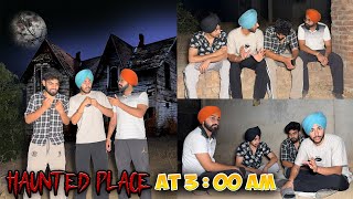 VisitingHAUNTED House At Night 300AM CHALLENGE  SAB TO AUKHA CHALLENGE😱 [upl. by Ellenehc]