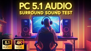 PC 51 Surround sound Test  Immersive 3D PC audio Demo [upl. by Albric304]