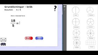 Bråkform till blandad form [upl. by Ellehcir]