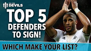 TOP 5 Defenders to BUY  Manchester United Transfer Targets [upl. by Ibby]