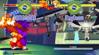 FT5 sfa2u BOMBAIANO BR vs MagDoom BR Street Fighter Alpha 2 sfa2 Fightcade Sep 17 [upl. by Brunhilda]