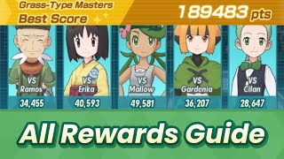 GrassType Masters High Score Event 180000 Points All Rewards Guide  Pokémon Masters EX [upl. by Grania]