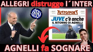 JUVENTUS ALLEGRI SHOW attacca l´INTER tifosi   AGNELLI possibile RITORNO la RISPOSTA é [upl. by Timon437]