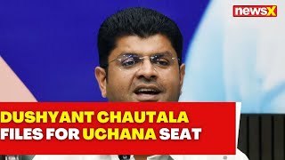 Breaking News  Dushyant Chautala Files Nomination From Uchana  Haryana Assembly Elections 2024 [upl. by Juline147]