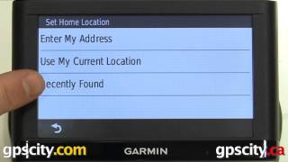 Setting and Deleting the Home Location in the Garmin nuvi 54lm with GPS City [upl. by Isadora]