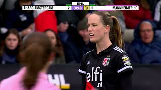 EHL Womens final 202324 AHBC Amsterdam v Mannheimer HC [upl. by Esbensen]