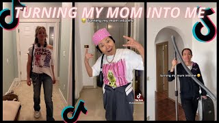 TURNING MY MOM INTO ME 〰 peckham fly  wbeeza 〰 new tiktok trend💜🎵 [upl. by Hamimej]