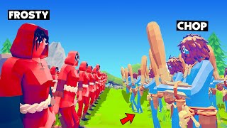 CHOP VS FROSTY INSIDE TOTALLY ACCURATE BATTLE SIMULATOR [upl. by Hgalehs]