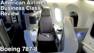 American Airlines Business Class Flight Review  Boeing 7878  ORDLHR [upl. by Axela]