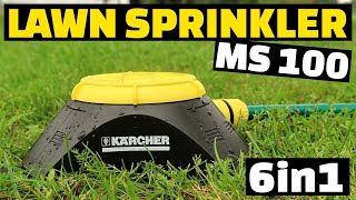 Karcher Lawn Sprinkler MS 100  Multifunctional Surface Sprinkler With 6Pattern 2645026 Testing [upl. by Eiwoh]