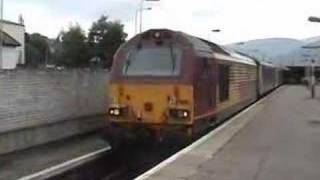 The Caledonian sleeper reverses into Fort William Station [upl. by Barnebas874]