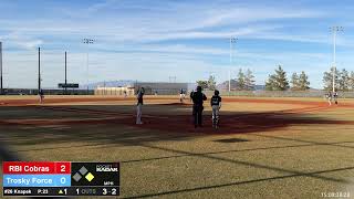 Trosky Force 16U White vs RBI Cobras  11112022 [upl. by Yraccaz]