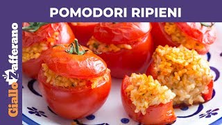 POMODORI RIPIENI DI RISO AL FORNO [upl. by Harimas595]