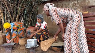 African Village life  Cooking Indigenous FOOD in Tamale  Northern Ghana cheap Cost of living [upl. by Ayojal]