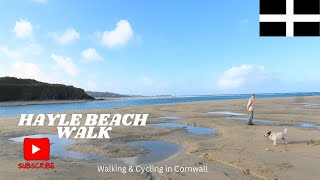 Walking amp Cycling in Cornwall Hayle beach Walk [upl. by Annai]