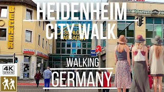 4K Germany Walking Tour  Heidenheim City Walk [upl. by Myrna2]