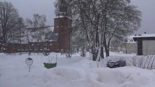 Snöoväder Nybro 2 mars 2018 [upl. by Hnao572]