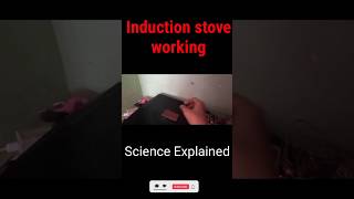 Induction stove working scienceexperiment science viralshort viralreels physics viralshorts [upl. by Niple175]