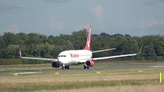 Boeing 7378HCWL TCTJT Corendon Airlines Eelde Airport Groningen 30 Sept 2022 [upl. by Ahsyekat900]