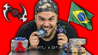 COMPREI R 300 REAIS EM FIDGET SPINNER DO BRASIL ALGUNS RAROS [upl. by Beauchamp]