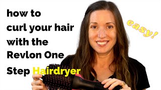 How to Curl your Hair with Revlon One Step Hairdryer Easy and Quick [upl. by Tildy409]