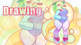 Zesty Citrus Punch  Chimereon Speed Drawing [upl. by Saval]