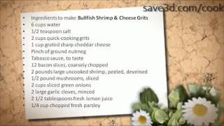 Secret Recipe  How to make Bullfish Shrimp amp Cheese Grits Copycat Recipes [upl. by Haneekas122]