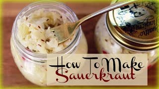 Making Sauerkraut At Home In Small Batches EASY  Health Benefits [upl. by Nnaynaffit176]