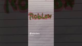 Roblox logo name by glowing highlighter bloxfruits logo roblox youtube viralvideo [upl. by Eniretac244]