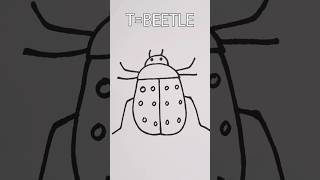 Menggambar Kumbang TBEETLE shorts youtubeshorts [upl. by Mihar]