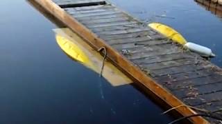 How to lift a dock off of the dock posts without getting wet [upl. by Heger863]