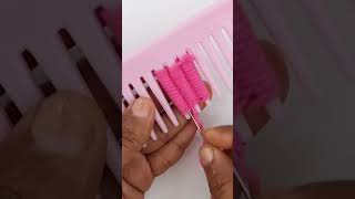 Using wool and comb genius idea music travel embroiderey trending easytipsandtrick viralvideos [upl. by Rickard]