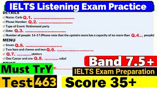 IELTS Listening Practice Test 2024 with Answers Real Exam  463 [upl. by Asilahs354]