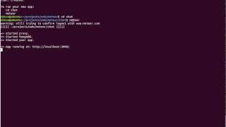 Meteorjs chat tutorial part 2  Create a Meteor application [upl. by Pardo]