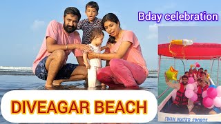 Diveagar Beach  My laddos 1st bday celebration  best place to visit in kokan  beachside resort [upl. by Coral]