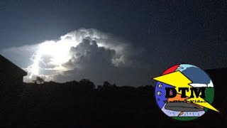 Cumulonimbus with Marvelous POSITIVE LIGHTNING STRIKES September 26th 2018 Midlothian Texas [upl. by Nnayar]