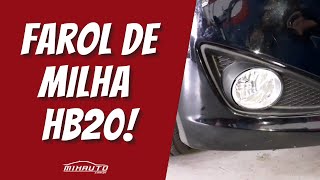 Como instalar Farol de Milha no HB20 [upl. by Ecnerat565]