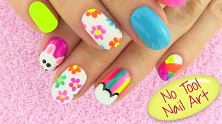 DIY Nail Art Without any Tools 5 Nail Art Designs  DIY Projects [upl. by Nerral616]