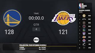 Golden State Warriors  Los Angeles Lakers  NBA On ABC Regular Season Live Scoreboard [upl. by Photina]