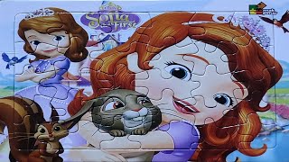 sofia the first princess dan blue ribbon bunny  Menyusun puzzle quotsofia the firstquot [upl. by Auhso714]