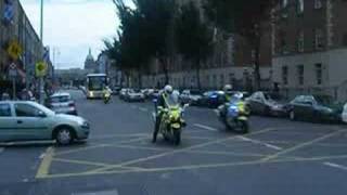 Wexford GAA Team getting Garda escort into Croke Park [upl. by Delia]