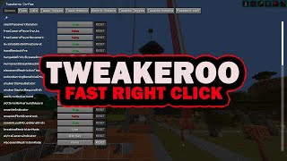 Minecraft Tweakeroo Tutorial  Fast Right Click [upl. by Joeann395]