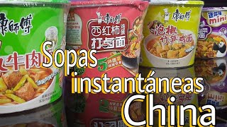 Sopas instantáneas chinas  Qué tan raras son y Cómo se preparan [upl. by Goldman]