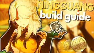 UPDATED Short and simple NINGGUANG build guide  Genshin Impact 30 [upl. by Edeline737]